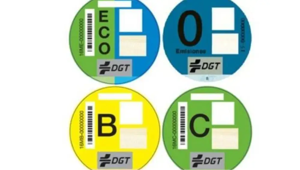 Pegatinas de la DGT