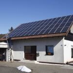 Una vivienda cubierta de paneles solares en Coburgo (Alemania)
