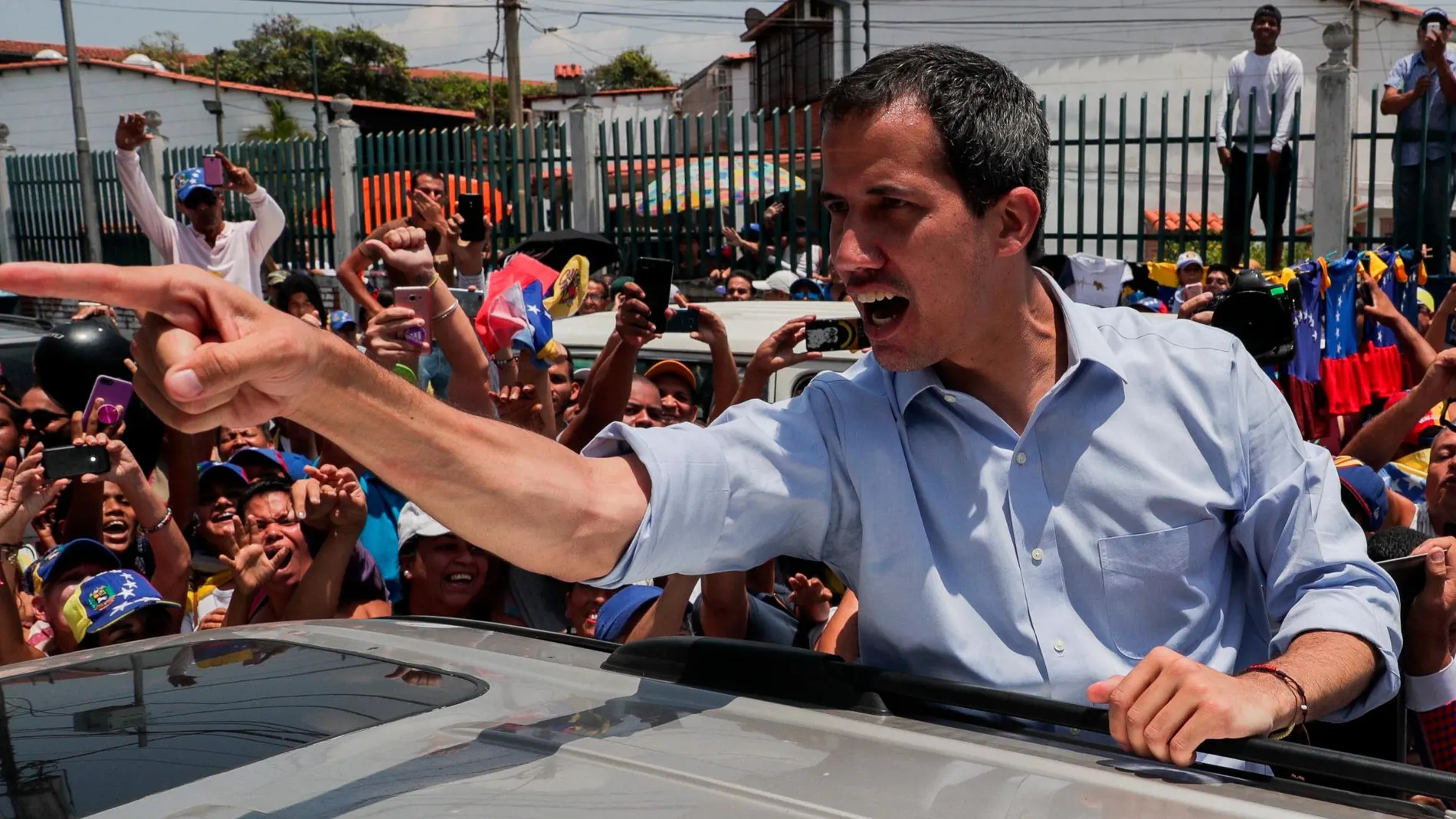 Juan Guaidó, en un acto en Caracas.