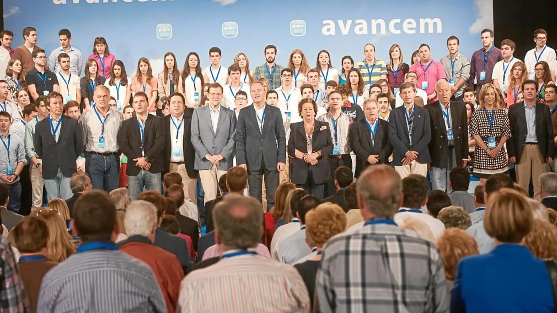 Rajoy, en Peñíscola, en un acto del PPCV