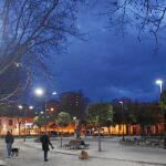 Iluminación LED en un parque de Palencia
