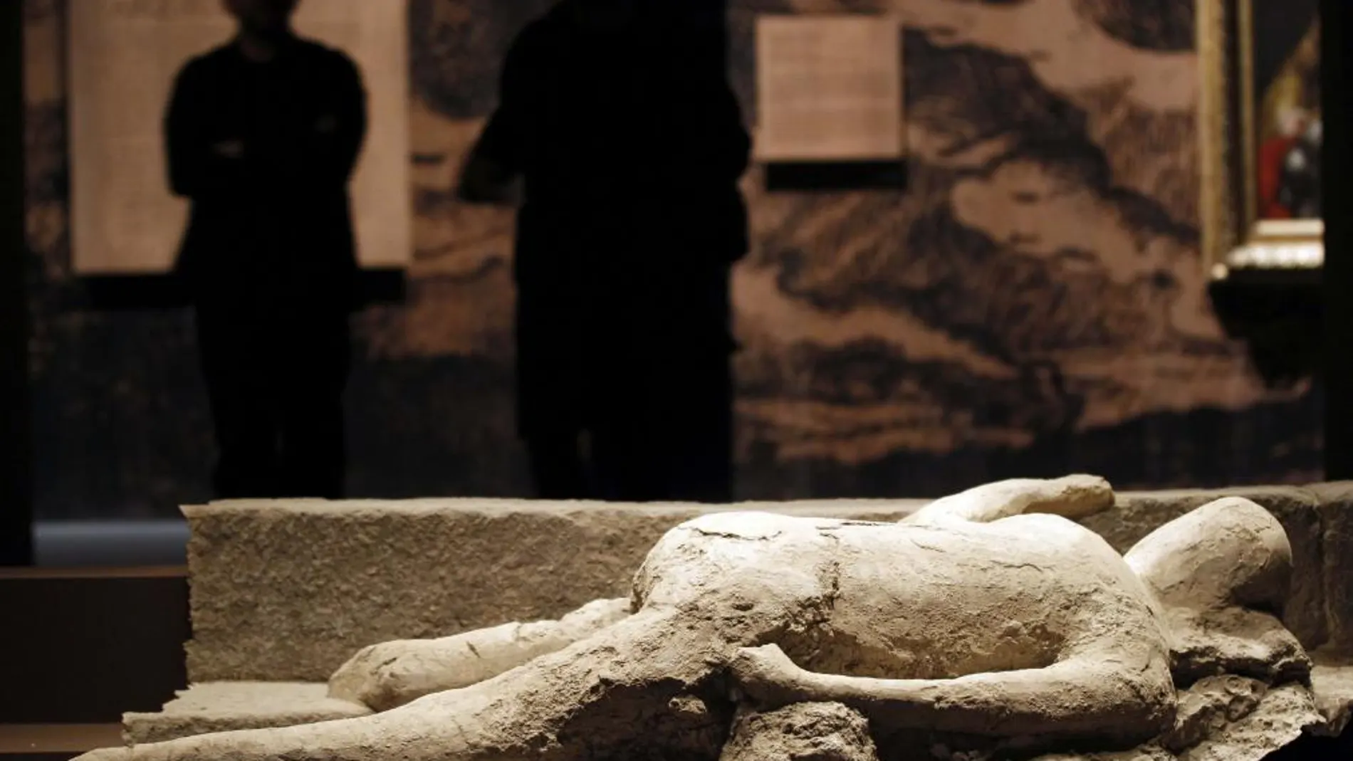 Aspecto de la nueva exposición del Centro de Exposiciones Arte Canal, "Pompeya, catástrofe bajo el Vesubio"