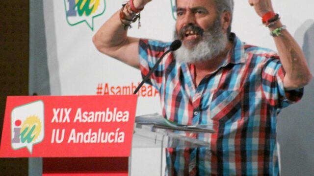 Juan Manuel Sánchez Gordillo, durante su intervención