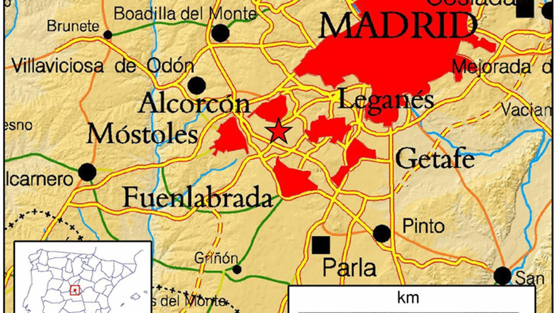 Un sismógrafo tras el temblor de Alcorcón