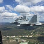 Los F-18 españoles, camino del “Tiger Meet”