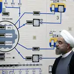 Hasan Rohani, en la planta nuclear de Bushehr
