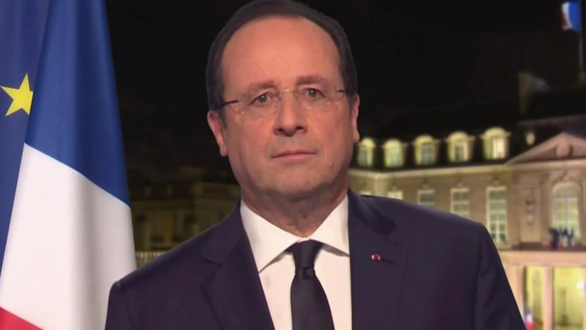 François Hollande, durante su discurso de fin de año.