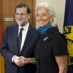 Lagarde felicita a Rajoy por los resultados de sus reformas que «ya se ven»