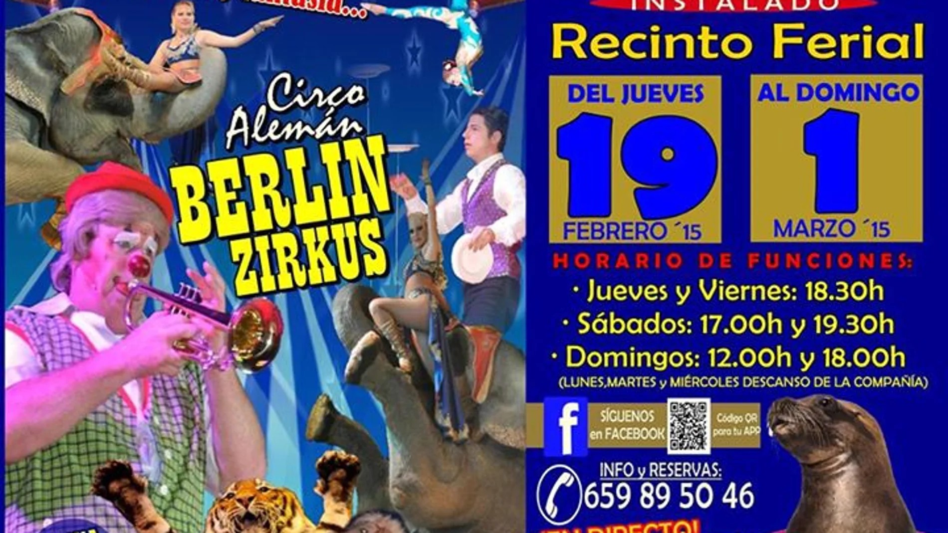Cartel del Berlín Zirkus de gira por El Ejido