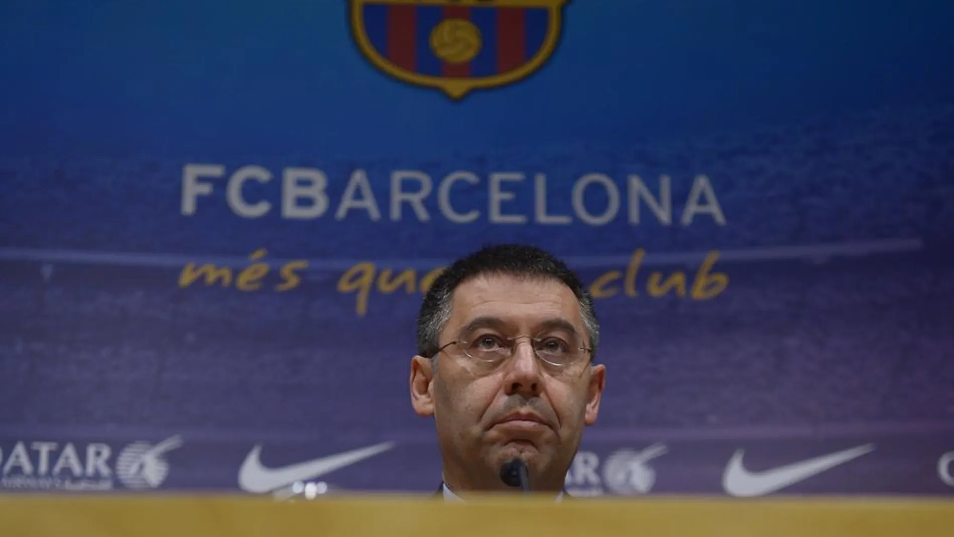 El presidente azulgrana, Josep Maria Bartomeu