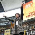La presidenta de la Asamblea Nacional Catalana (ANC), Carme Forcadell durante el acto político que el partido ha celebrado hoy en Tarragona.