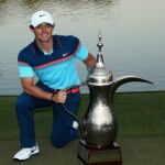 Rory McIlroy, con el trofeo.