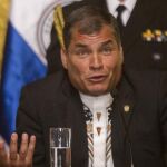 El presidente de Ecuador, Rafael Correa
