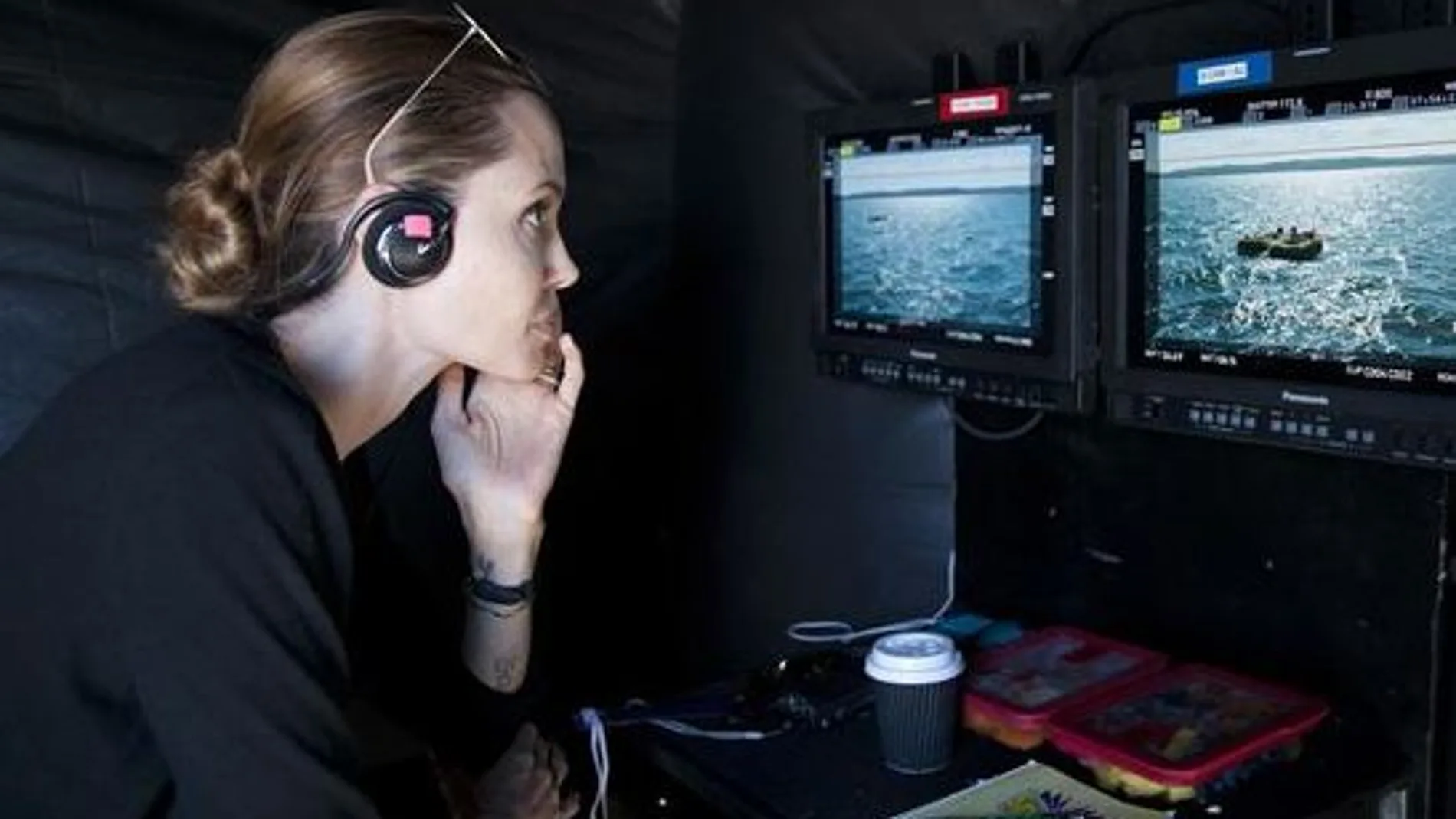 Angelina Jolie durante el rodaje de su última película