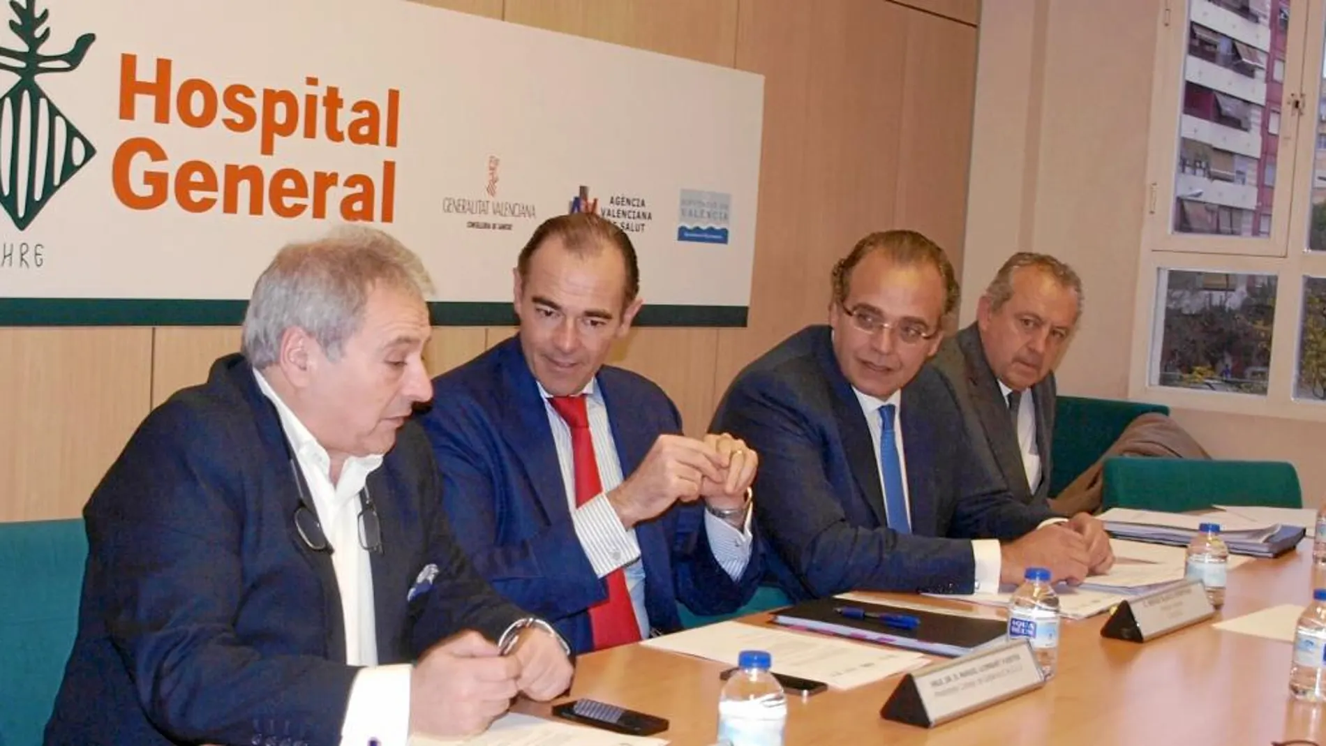 De izquierda a derecha, Alfonso Rus, Manuel Llombart, Sergio Blasco y Manuel Escolano