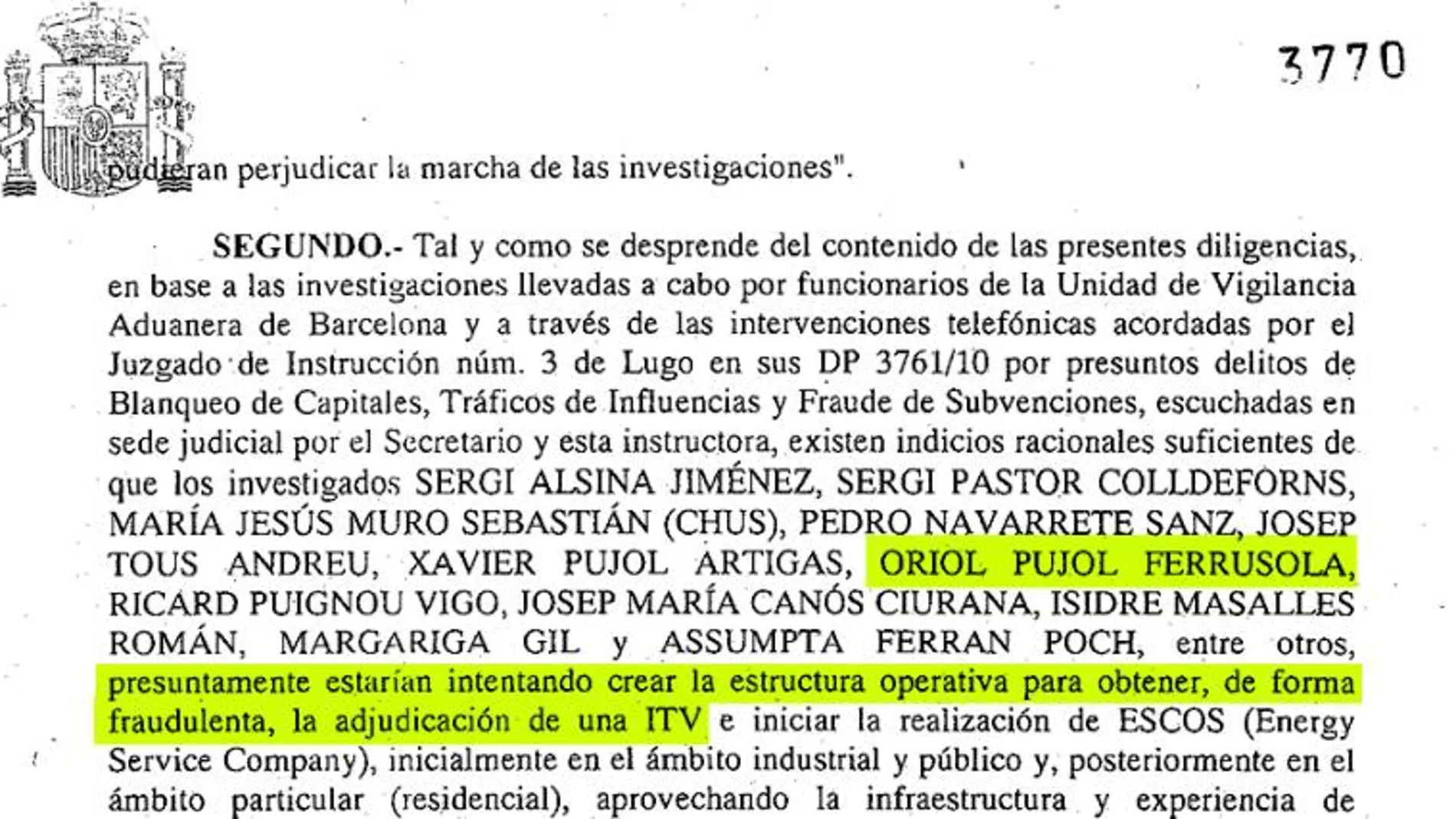 La juez tiene que decidir si envía el sumario al TSJ de Cataluña, al ser Oriol Pujol persona aforada