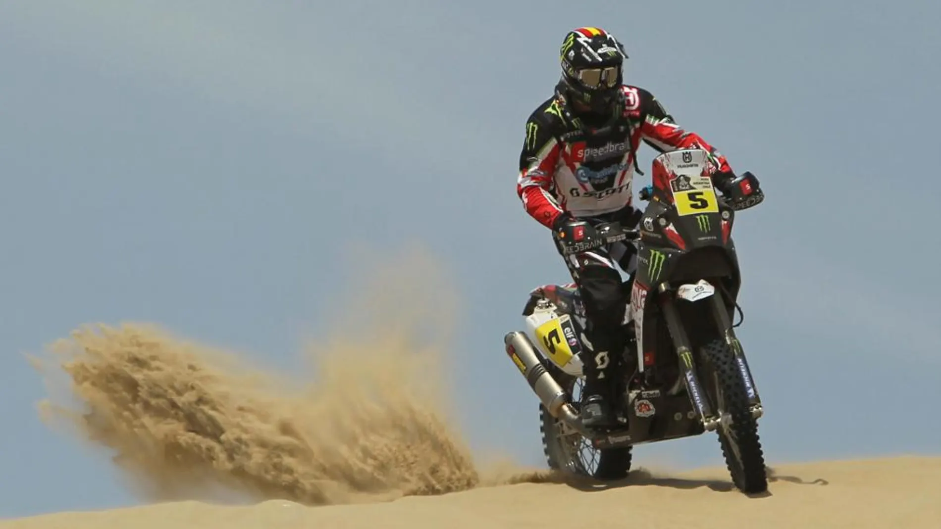 El español Joan Barreda conduce su motocicleta Husqvarna