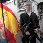 El «USS Donald Cook» atracó ayer en la base naval de Rota (Cádiz) con más de 330 marines
