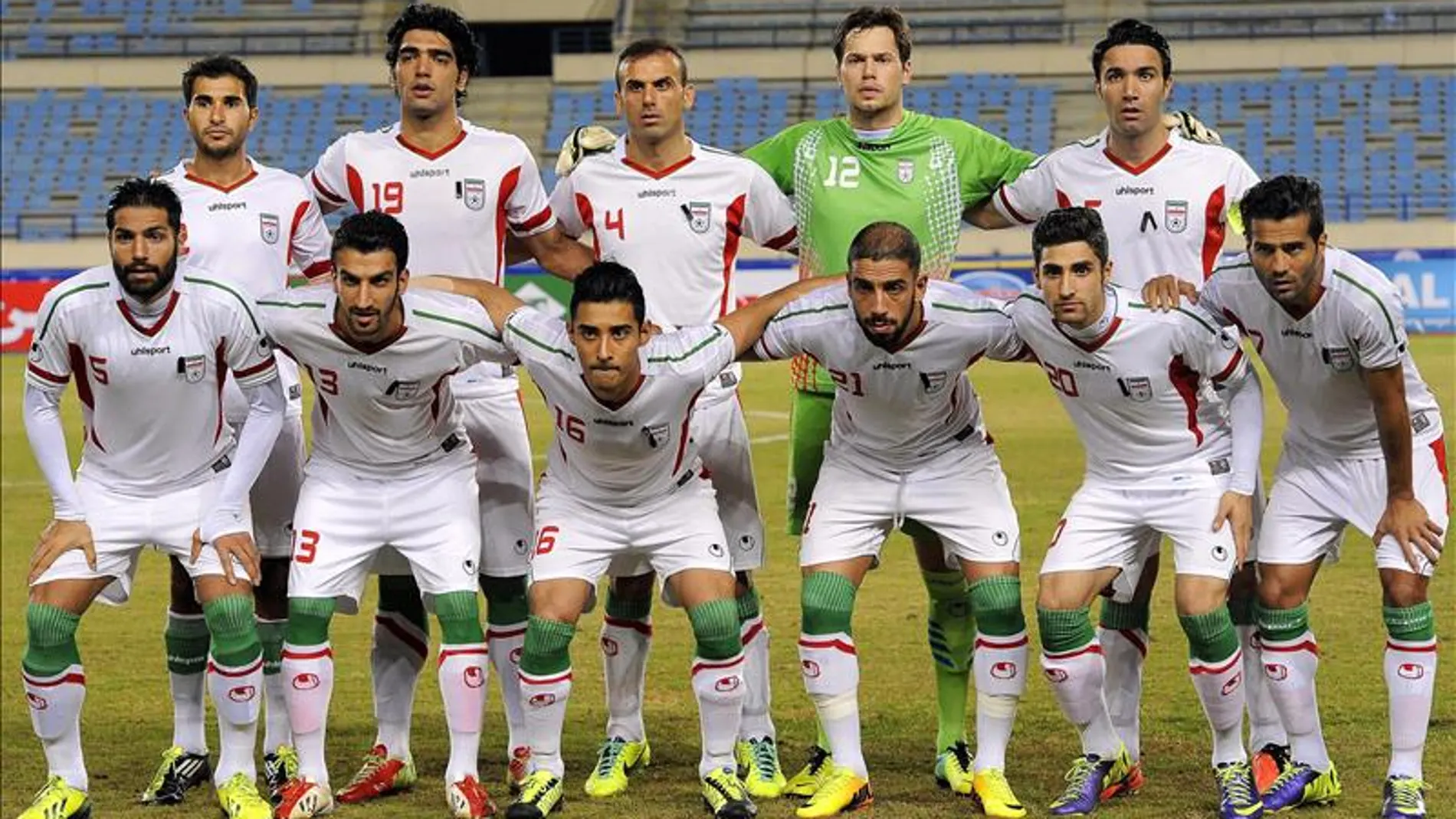 Los jugadores de la selección de Irán, el pasado mes de noviembre antes del partido de clasificación para la Copa Asiática 2015 contra el Líbano.