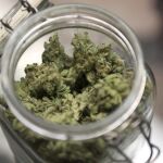 Un tarro con marihuana
