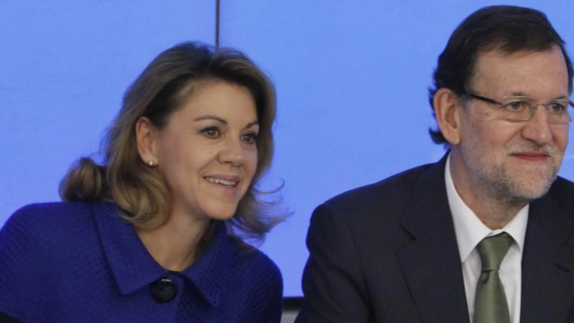 María Dolores de Cospedal y Mariano Rajoy, en la reunión del Comité Ejecutivo Nacional del PP