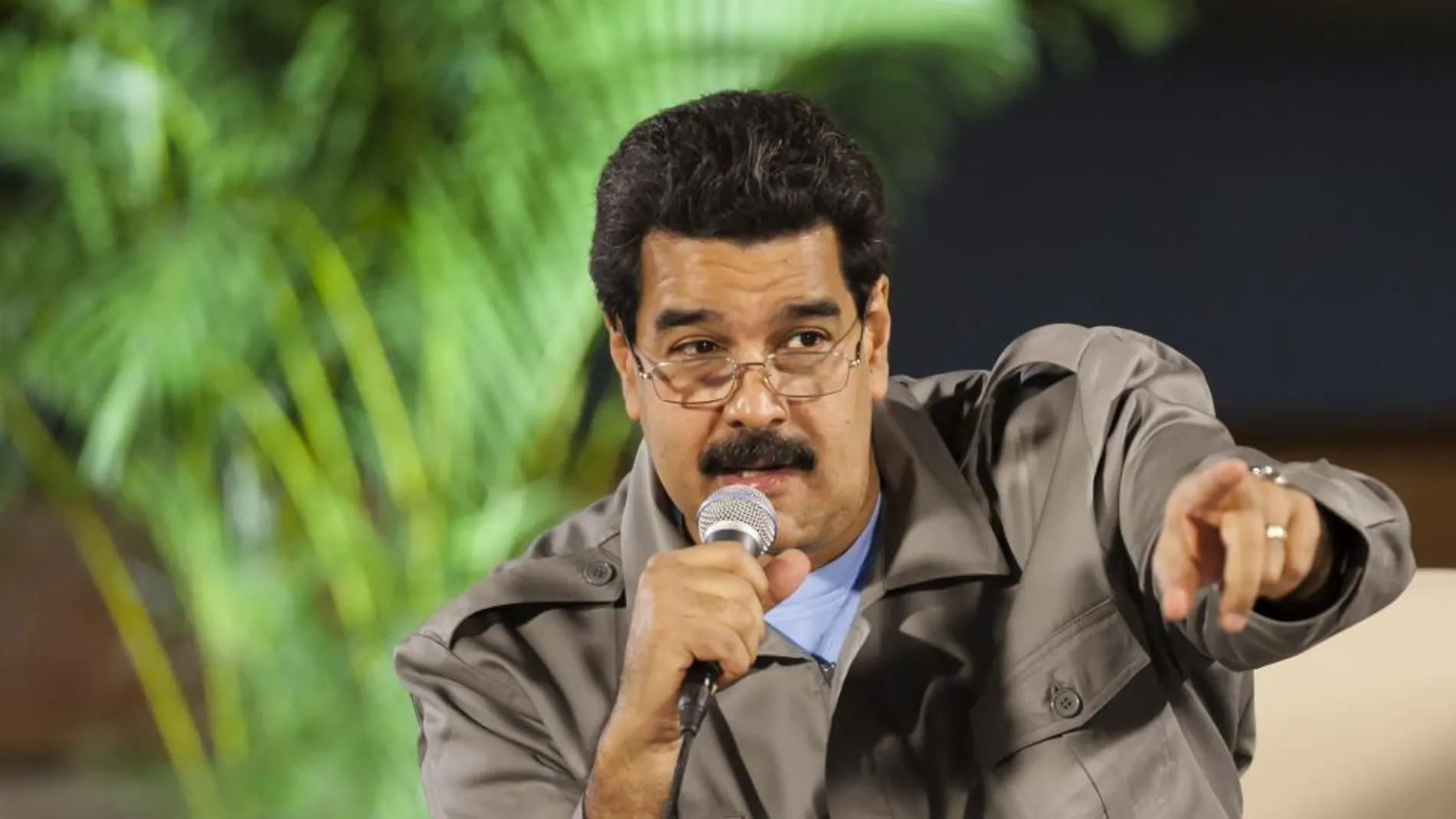 El presidente venezolano, Nicolás Maduro, durante a la clausura de la Feria Internacional del Libro en Venezuela