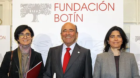 Paloma, Emilio y Carmen Botín.