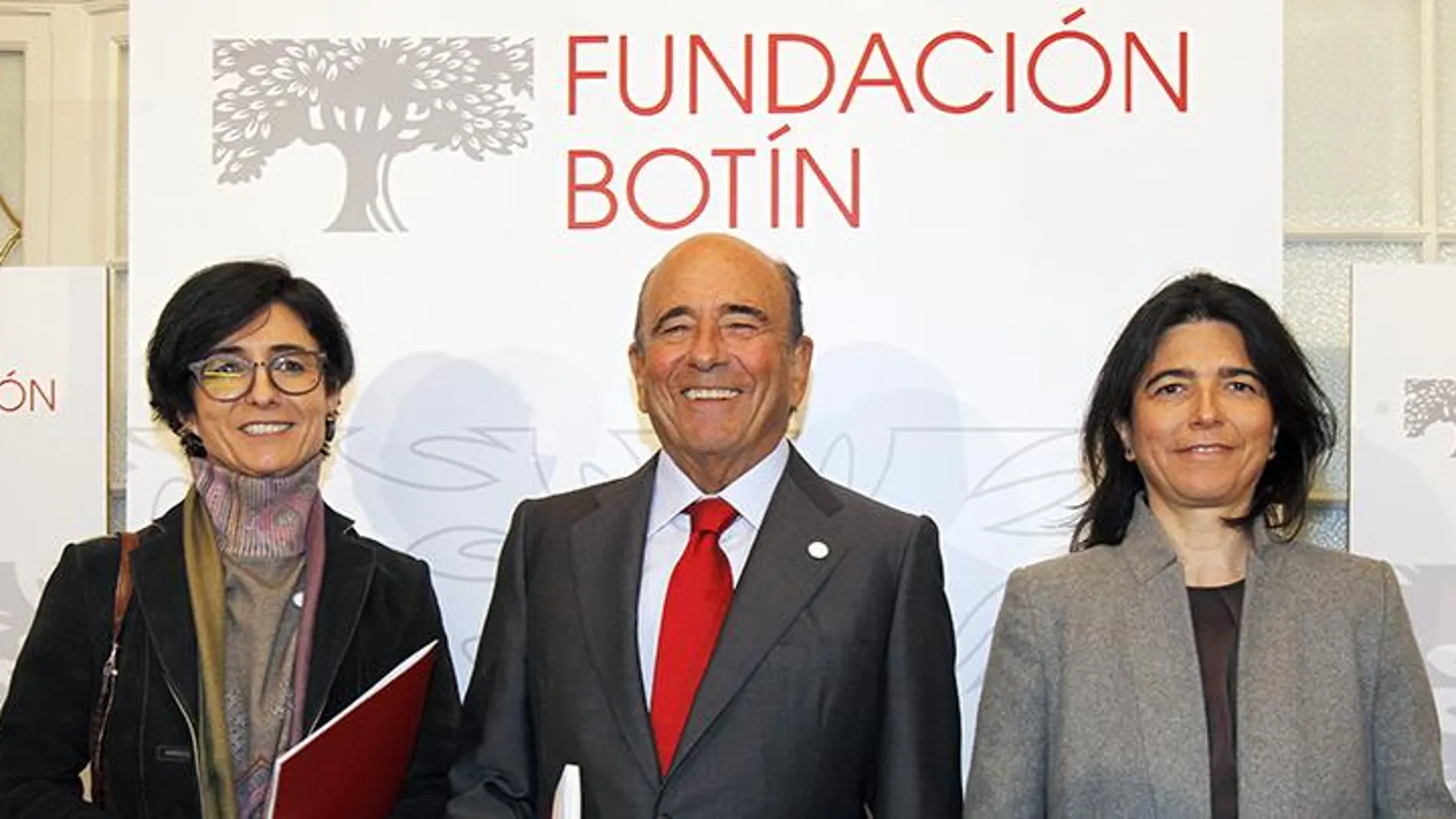 Paloma, Emilio y Carmen Botín.