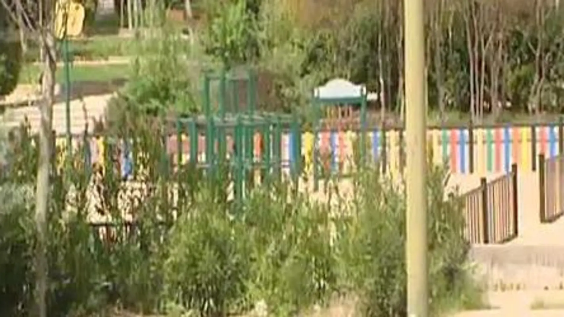 Parque en el que se encontraba la niña jugando
