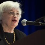 La presidenta de la Reserva Federal (Fed), Janet Yellen, en Chicago