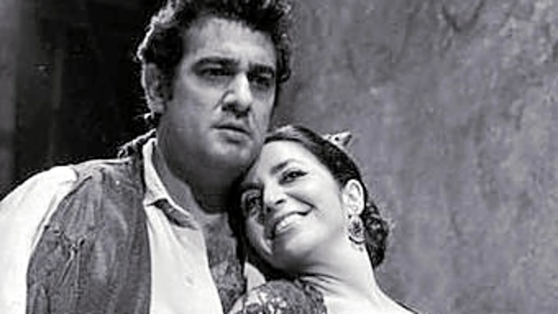 Plácido Domingo y Teresa Berganza, en la «Carmen» que dirigió Abbado en 1977