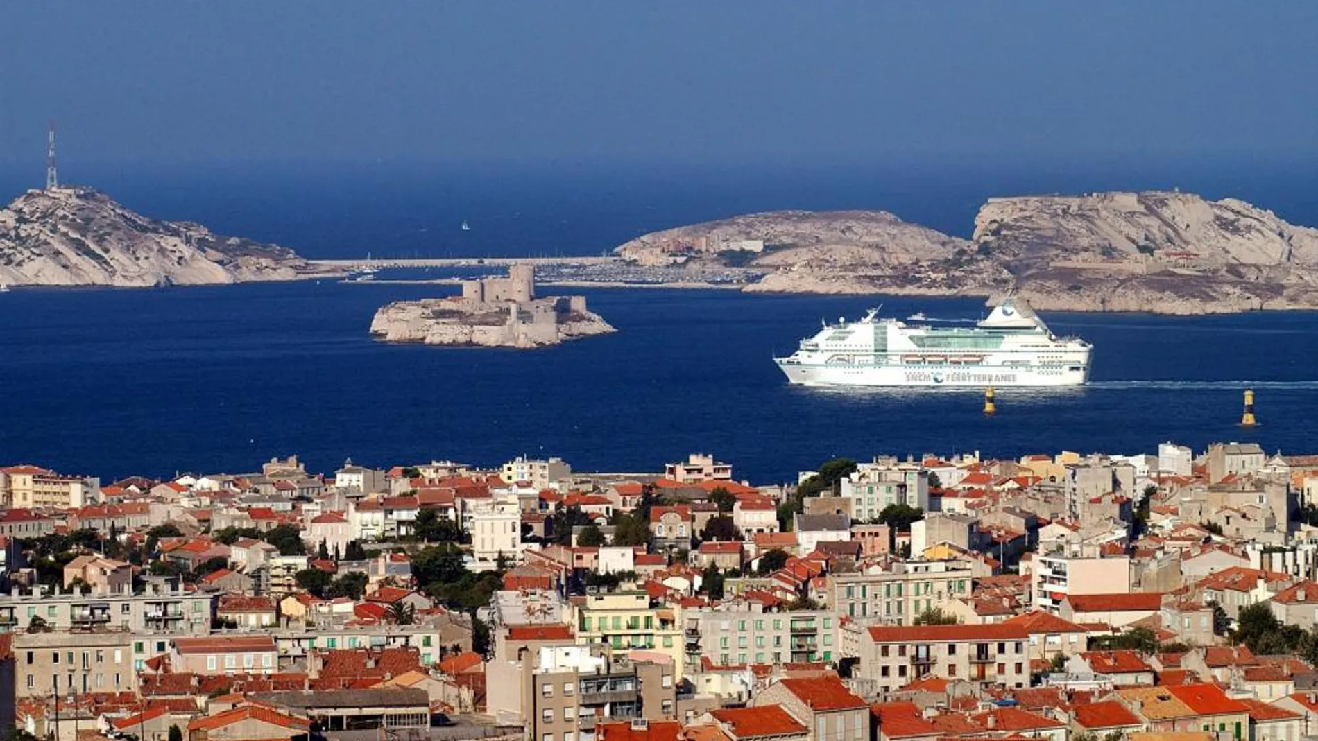 Vista de la ciudad de Marsella (Francia)