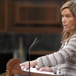 La ya ex ministra de Sanidad Ana Mato, ayer, en el Congreso