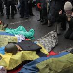 Imagen de algunos de los fallecidos en Kiev