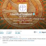 Imagen del perfil de Twitter de la Iglesia de Inglaterra