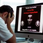 Los investigadores crearon esta pantalla para asustar a los estudiantes
