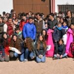 Diego Ventura, esta mañana en Albacete con los jóvenes
