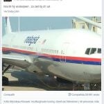 Un viajero del MH17, en Facebook: «Si desaparece el avión, este es su aspecto»