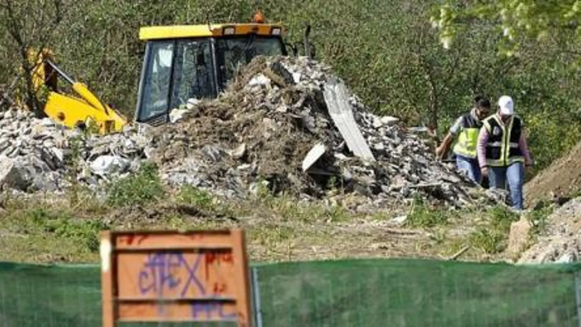 El lugar de la búsqueda es cercano a la zona donde estuvo trabajando la policía en los últimos meses