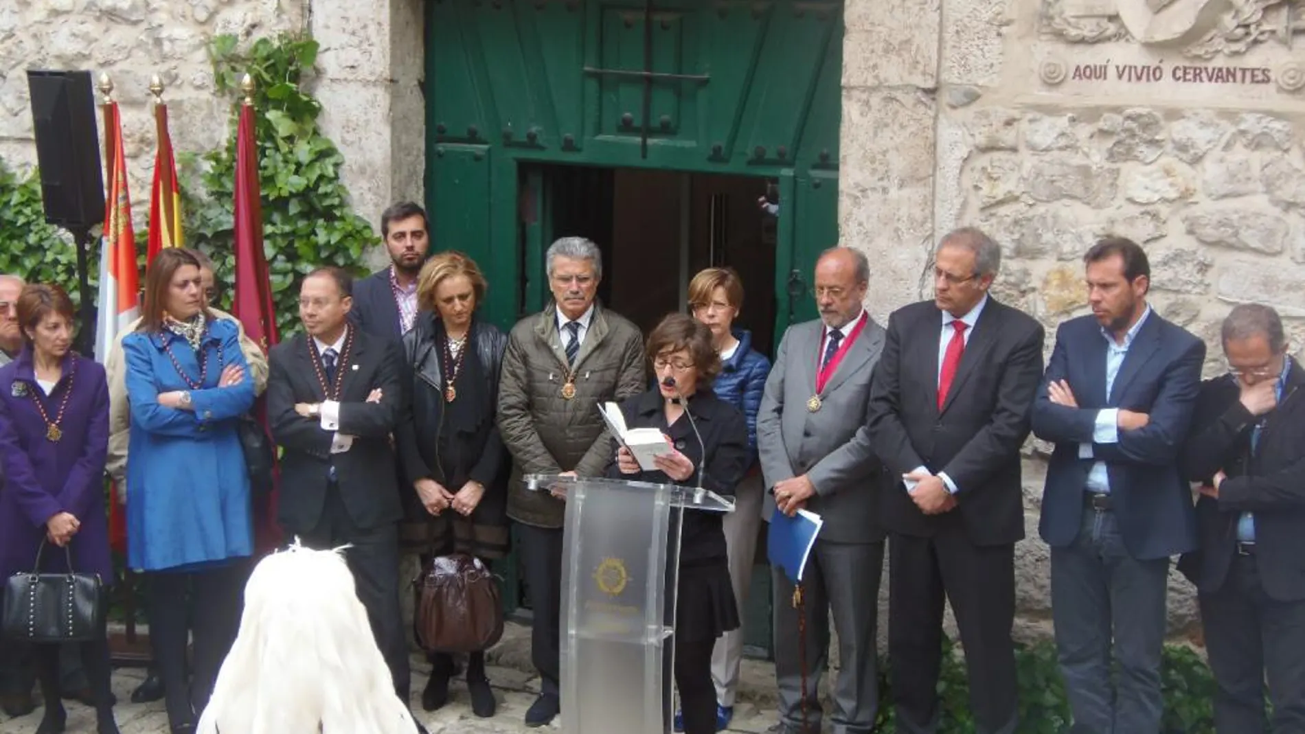 Valladolid rinde homenaje a Cervantes, El Greco y a García Márquez