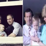  Primer viaje al extranjero del pequeño George, con sus padres William y Kate