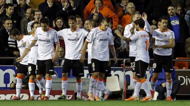 Jonas Oliveira celebra su gol, segundo de su equipo ante el RCD Espanyol.