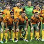 La selección australiana, en el partido de clasificación para el Mundial disputado en junio ante Irak.