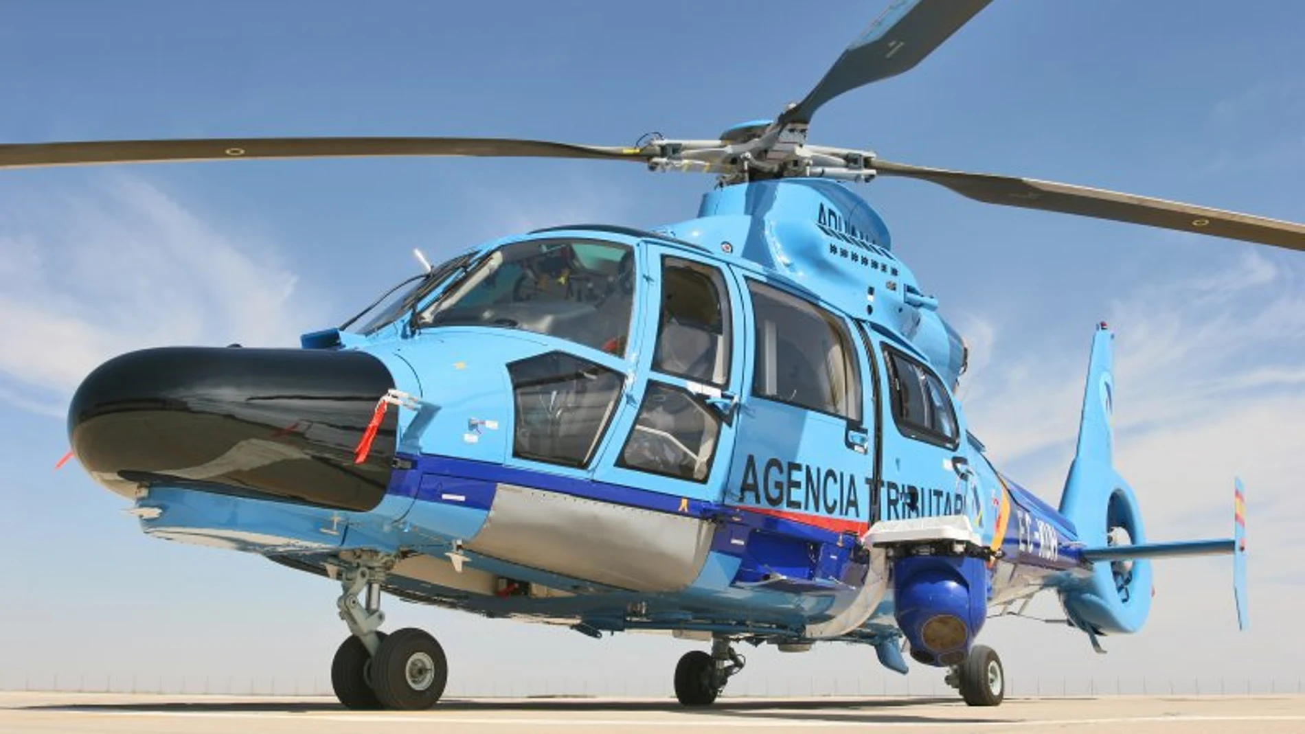 Imagen de una de los helicópteros de Vigilancia Aduanera