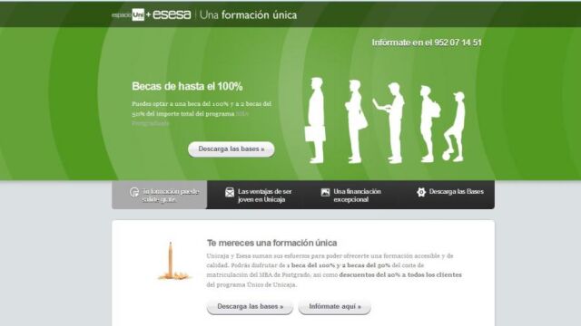 Nueva convocatoria del plan de becas de postgrado de Unicaja Banco y Esesa