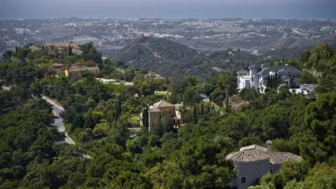 Vista parcial de la urbanización de La Zagaleta, con mansiones que llegan incluso a superar los 90 millones de euros