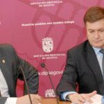 El presidente Francisco Vázquez y el diputado segoviano Rafael Casado