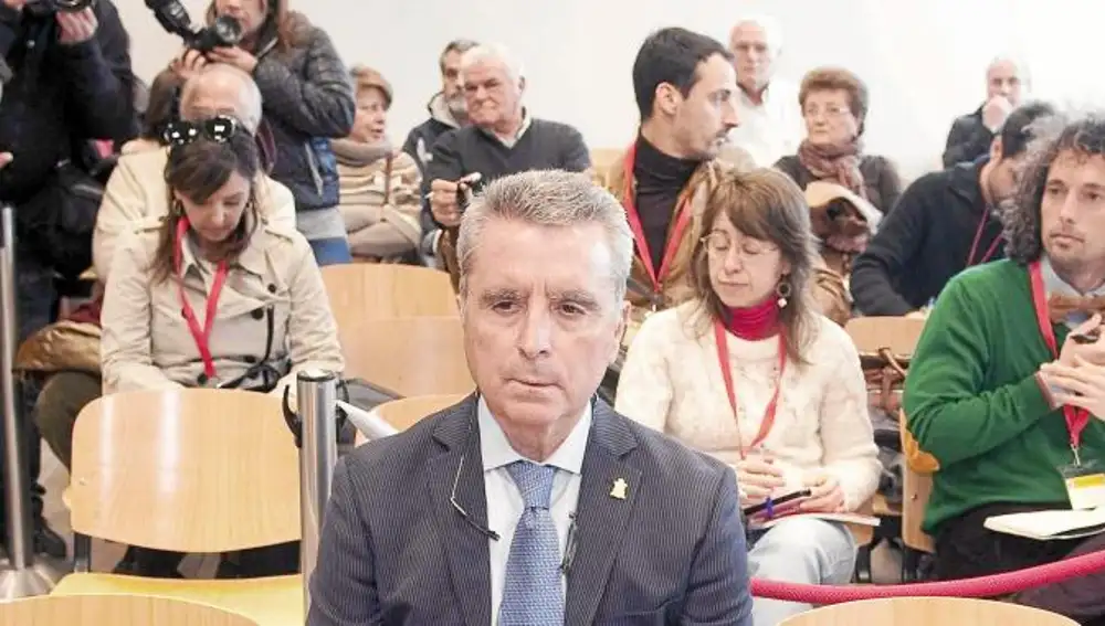 Ortega Cano, durante el juicio por el accidente mortal en el que falleció Carlos Parra, que se celebró el pasado mes de marzo