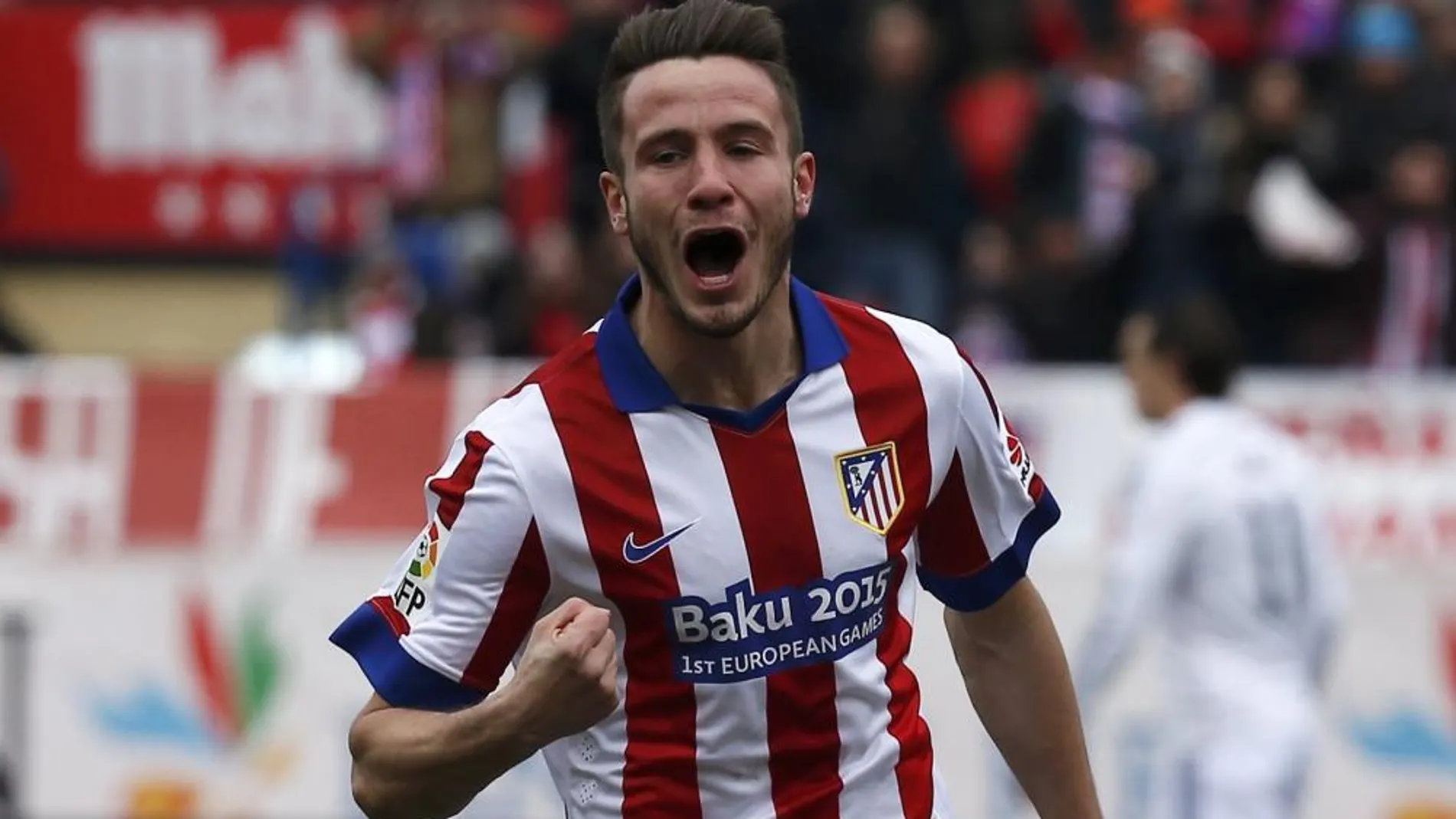 Saúl desbordaba alegría tras anotar el tanto.