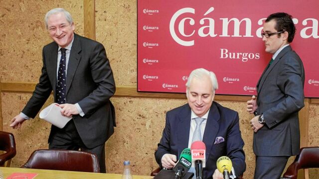 Antonio Méndez Pozo y José Luis Concepción, ayer en la Cámara de Burgos